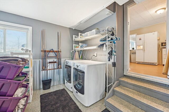 8870 College St, Lakeview, OH 43331 - washroom featuring washer and clothes dryer and laundry area