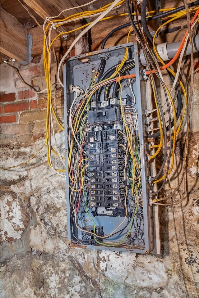 utility room with electric panel