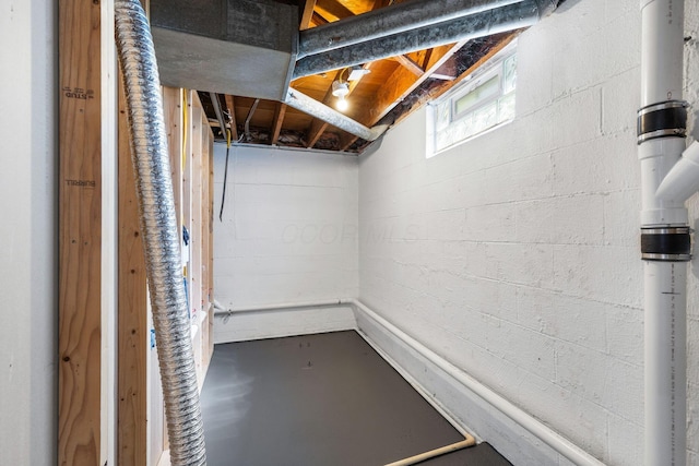 250 E Park St, Westerville, OH 43081 - basement featuring concrete block wall