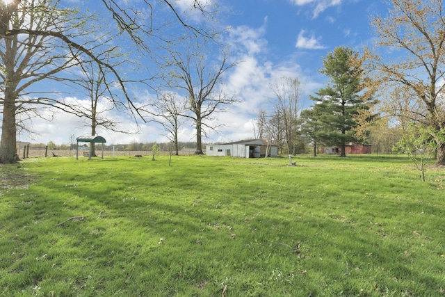 3907 Condit Rd, Sunbury, OH 43074 - view of yard with a rural view and fence