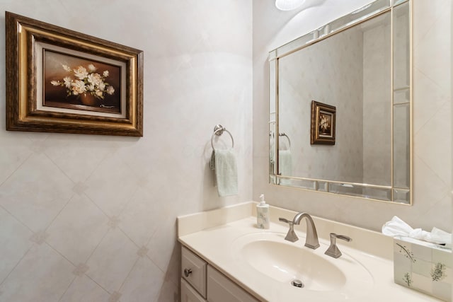 bathroom featuring vanity