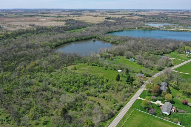 2263 Amity Rd, Hilliard, OH 43026 - bird's eye view featuring a rural view and a water view