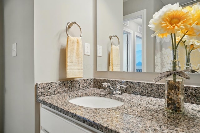 bathroom with vanity