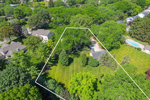 4318 Lyon Dr, Upper Arlington, OH 43220 - aerial view of property's location featuring property boundaries highlighted
