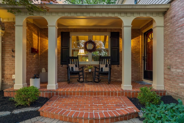 4318 Lyon Dr, Upper Arlington, OH 43220 - entrance to property with a porch and brick siding