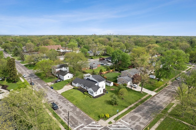 birds eye view of property featuring a residential view