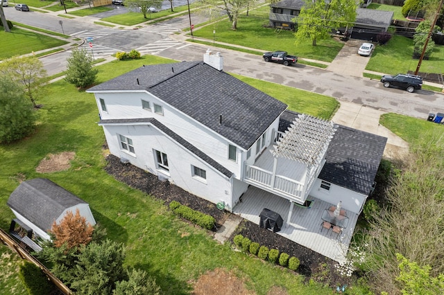 birds eye view of property