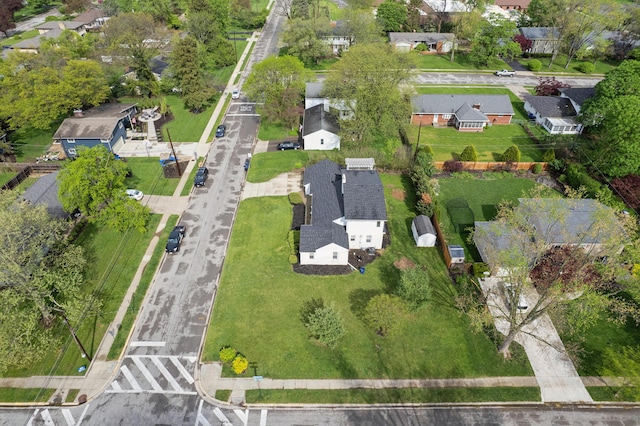 drone / aerial view featuring a residential view