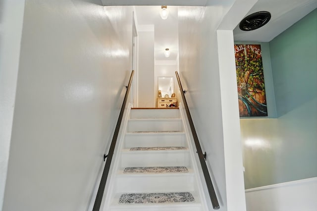 view of stairs