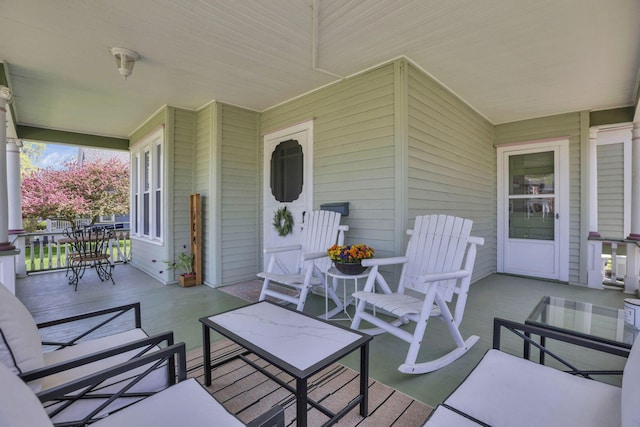 704 E High St, Mount Vernon, OH 43050 - view of patio / terrace with covered porch