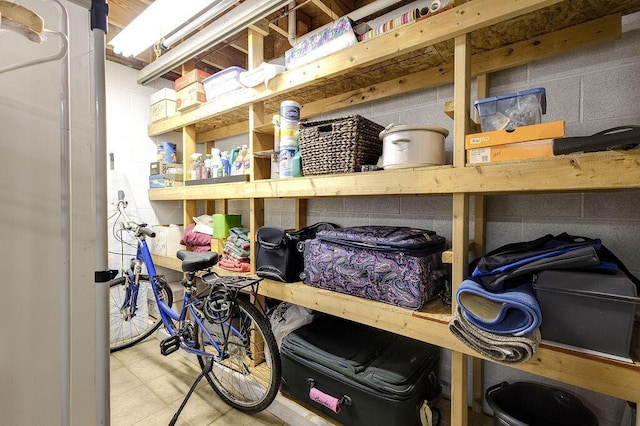 view of storage room
