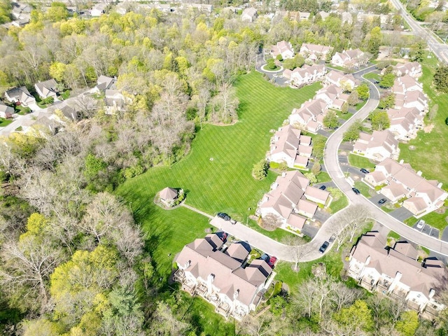 aerial view featuring a residential view