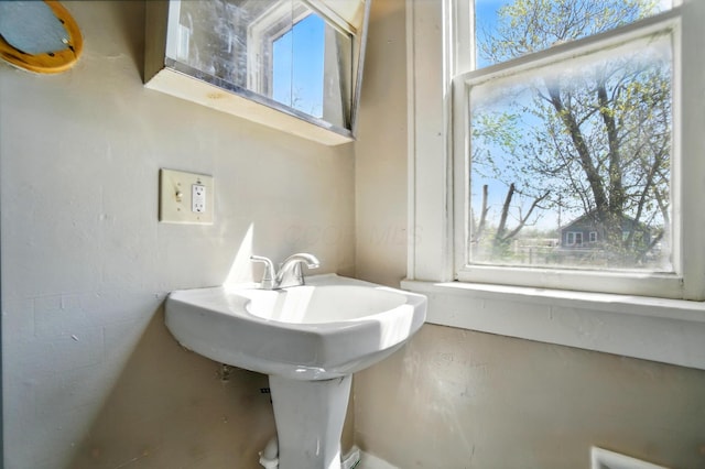 bathroom featuring plenty of natural light