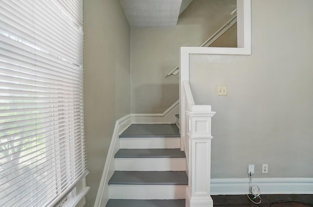view of stairs