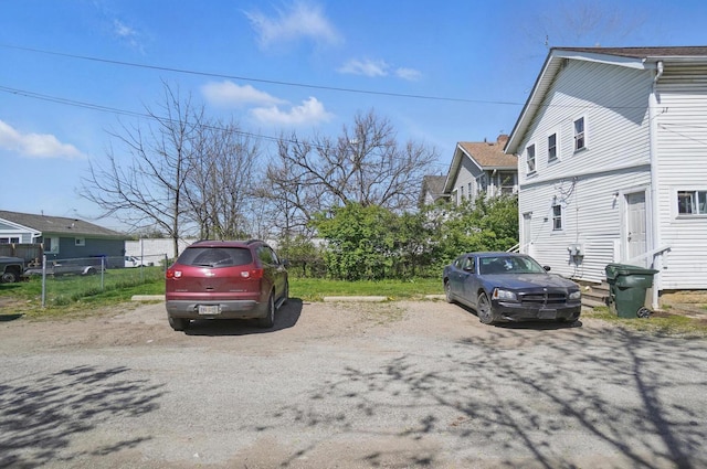 view of vehicle parking