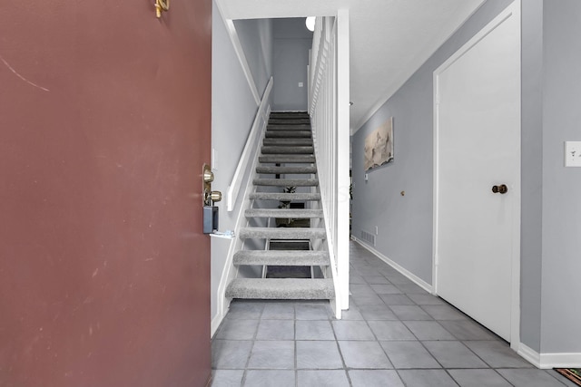 3236 Donalda Ct, Columbus, OH 43231 - stairway with tile patterned flooring