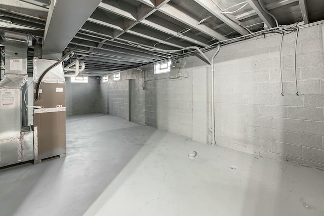 view of basement