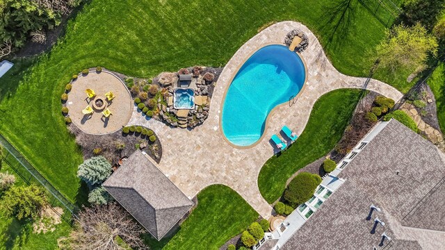 drone / aerial view
