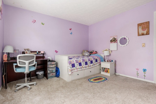 1123 Firth Ave, Worthington, OH 43085 - carpeted bedroom with baseboards and a textured ceiling