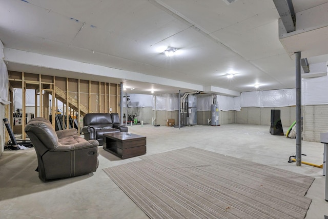 121 E Wind Rd, Delaware, OH 43015 - unfinished basement with water heater