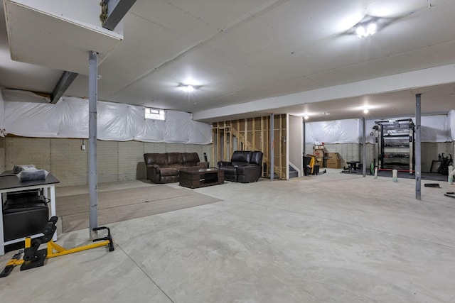 121 E Wind Rd, Delaware, OH 43015 - view of unfinished basement