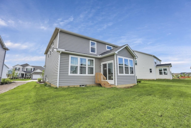 121 E Wind Rd, Delaware, OH 43015 - back of property with a yard and entry steps
