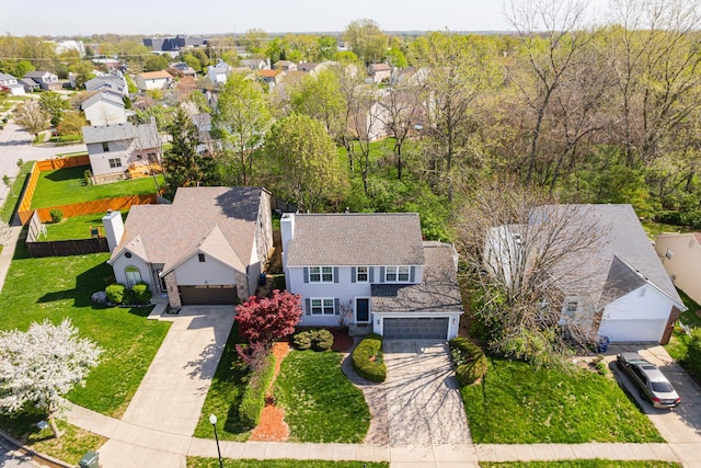 1418 Brookforest Dr, Columbus, OH 43204 - birds eye view of property featuring a residential view