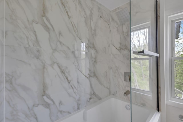 bathroom featuring shower / bathtub combination