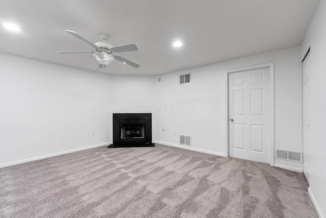 6516 Nottinghill Trail Dr, Canal Winchester, OH 43110 - unfurnished living room with baseboards, carpet floors, and visible vents