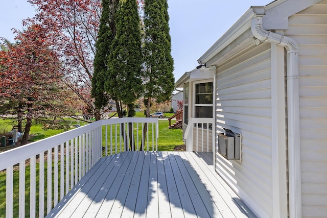 9222 Windy Creek Dr, Columbus, OH 43240 - deck featuring a yard