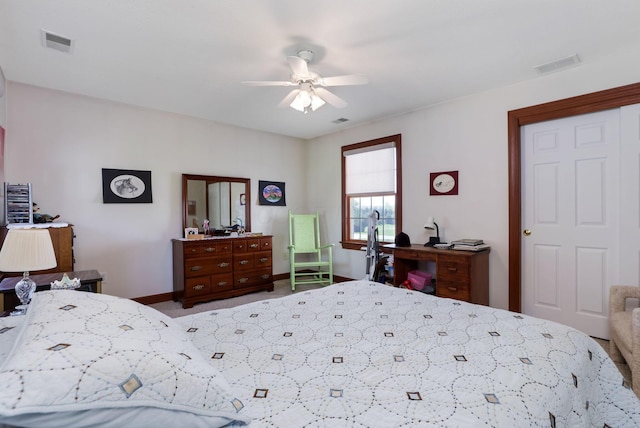 4690 Arrowhead Dr NW, Carroll, OH 43112 - carpeted bedroom featuring baseboards and ceiling fan