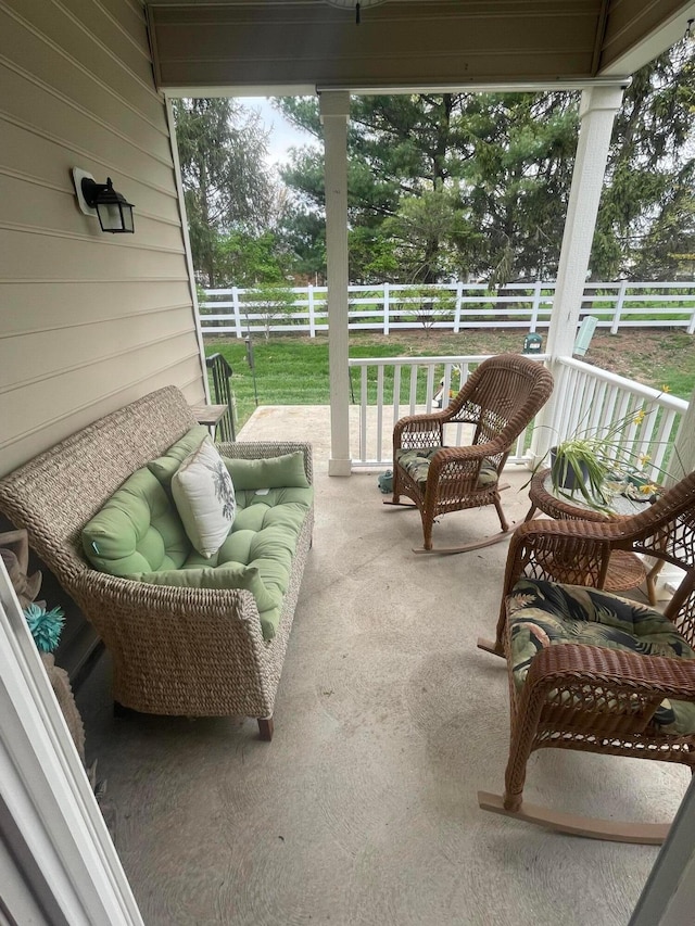 view of sunroom