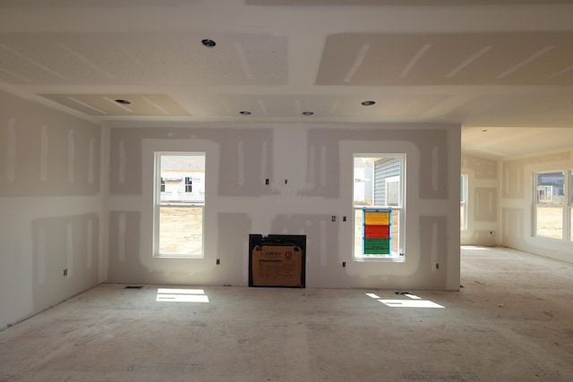 1544 Slippery Rail Dr, Plain City, OH 43064 - unfurnished living room featuring plenty of natural light