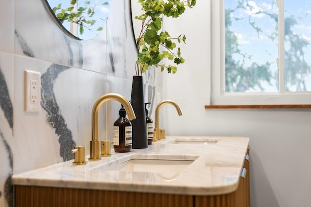 interior details featuring a sink