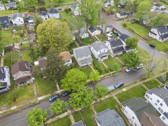 bird's eye view featuring a residential view
