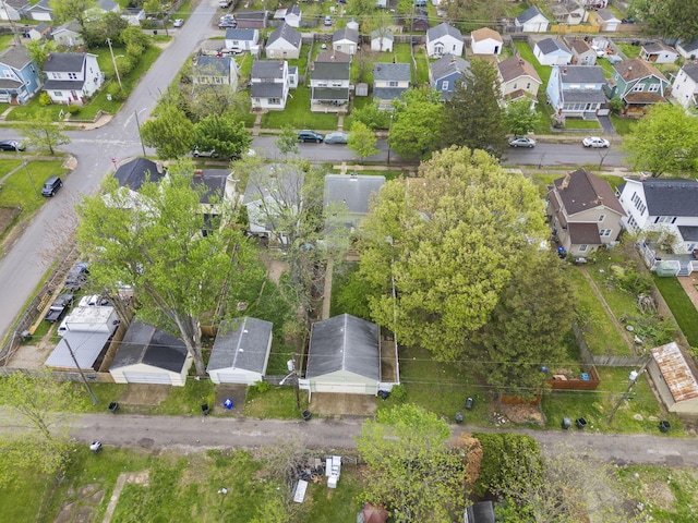 drone / aerial view with a residential view