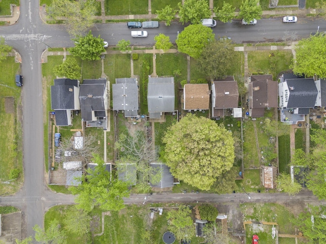 bird's eye view featuring a residential view