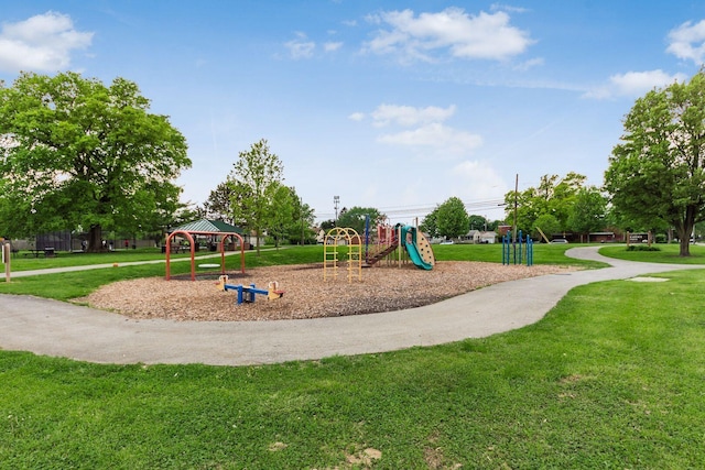 1284-1286 S Champion Ave, Columbus, OH 43206 - communal playground featuring a yard and a gazebo