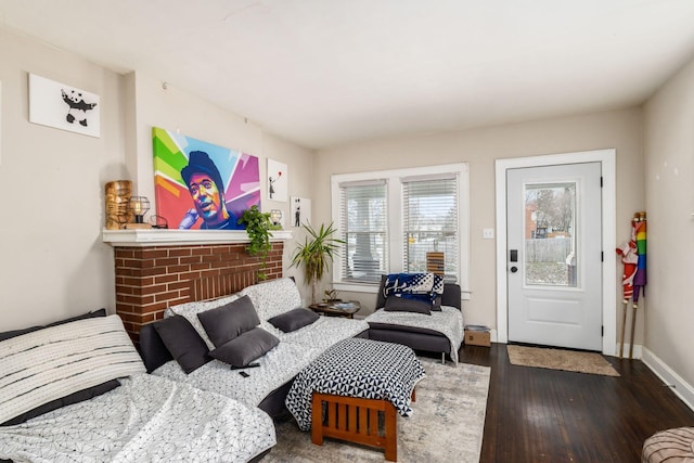 1284-1286 S Champion Ave, Columbus, OH 43206 - bedroom with wood finished floors and baseboards
