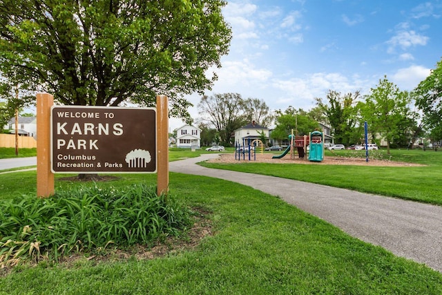1284-1286 S Champion Ave, Columbus, OH 43206 - community / neighborhood sign featuring a lawn