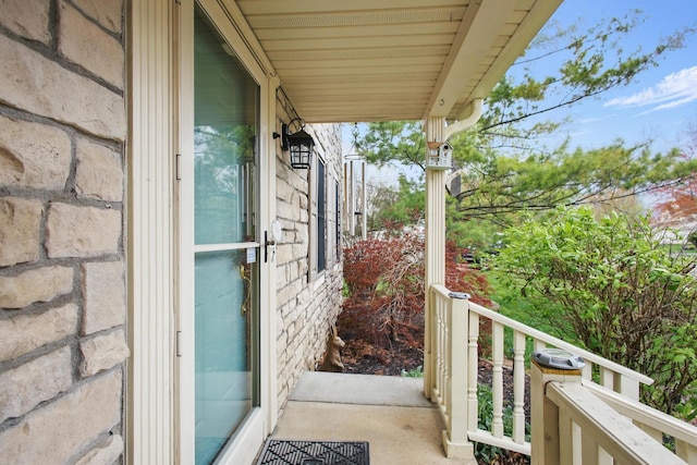 view of balcony