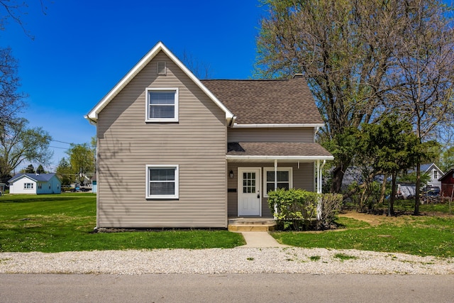 116 W S Ave, Plain City, OH 43064 - traditional home with a front lawn and roof with shingles