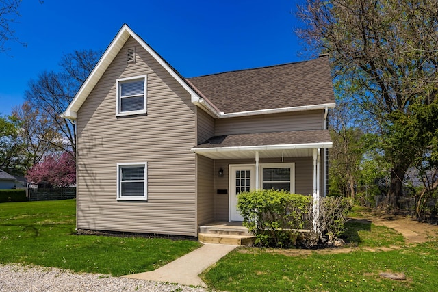 116 W S Ave, Plain City, OH 43064 - traditional home featuring a shingled roof and a front lawn