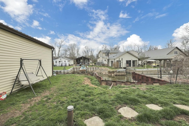 view of yard featuring a residential view