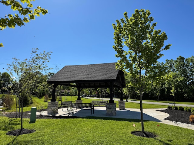 385 Hockberry Ave Lot 1603, Westerville, OH 43082 - surrounding community featuring a gazebo and a yard