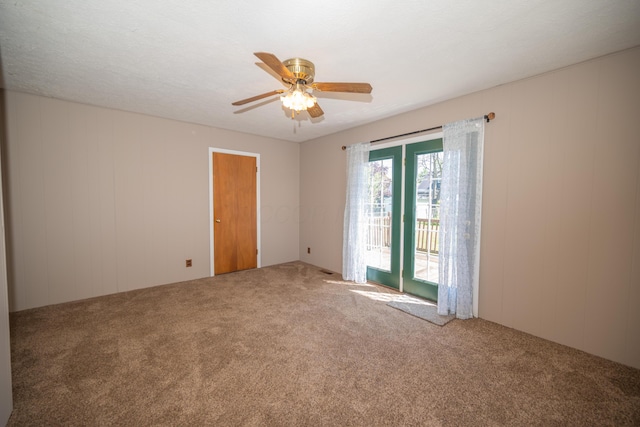 264 Merchant Ave, Marion, OH 43302 - carpeted spare room featuring a ceiling fan
