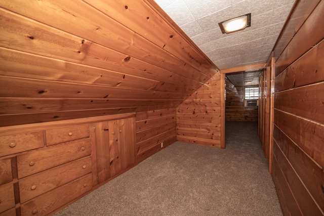 264 Merchant Ave, Marion, OH 43302 - bonus room with wood walls, carpet, and lofted ceiling