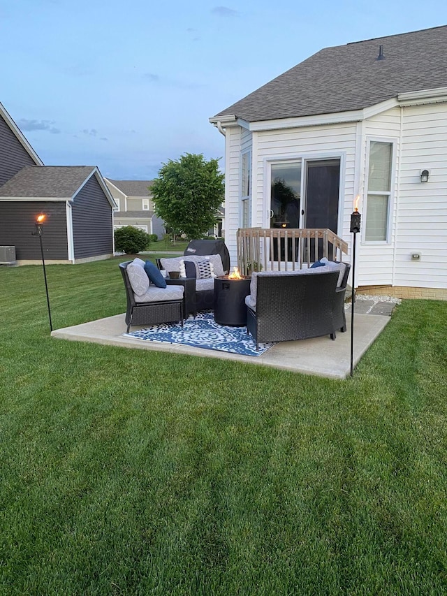 4322 Bobwhite, Powell, OH 43065 - view of patio featuring an outdoor living space