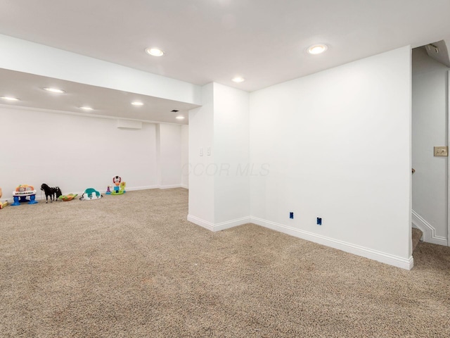 6008 Macnabb Ct, Hilliard, OH 43026 - finished below grade area with carpet floors, recessed lighting, and baseboards