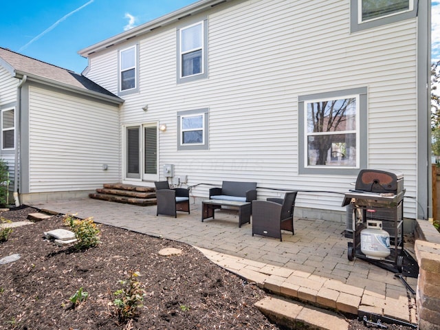 6008 Macnabb Ct, Hilliard, OH 43026 - rear view of house featuring entry steps and a patio